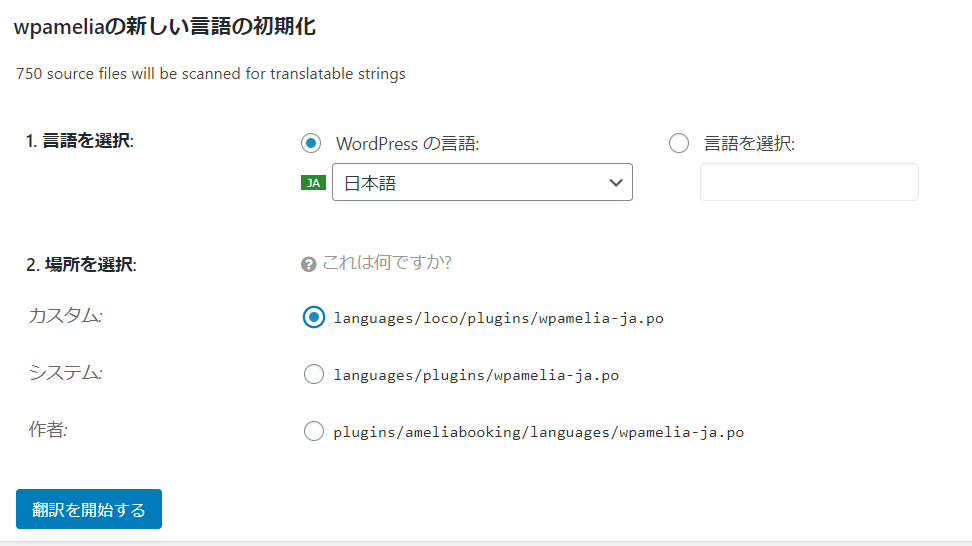 Loco Translate setting