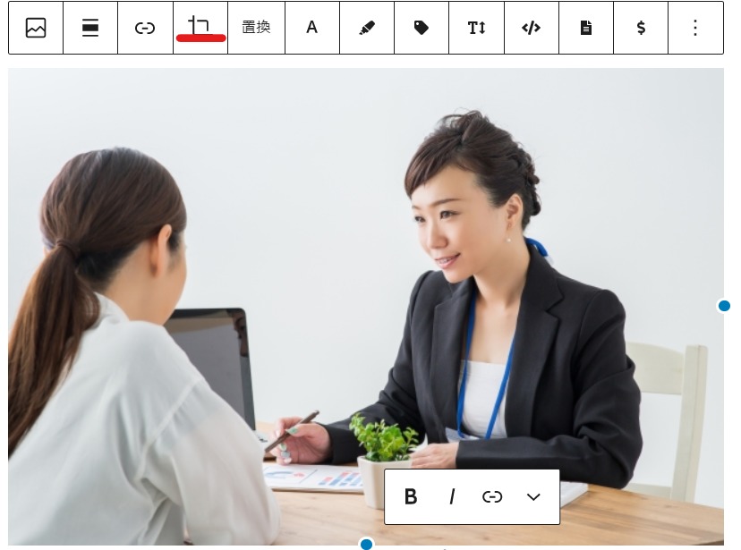 画像の切り抜きと回転がブロックエディタから可能