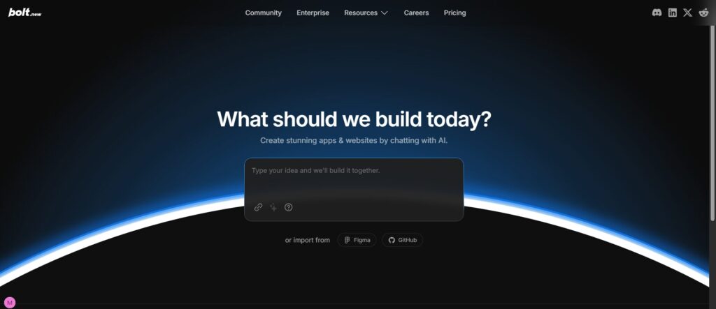 プロンプトだけでAIがマッチングサイトを作ってくれるお薦めツールbolt.newの紹介画像