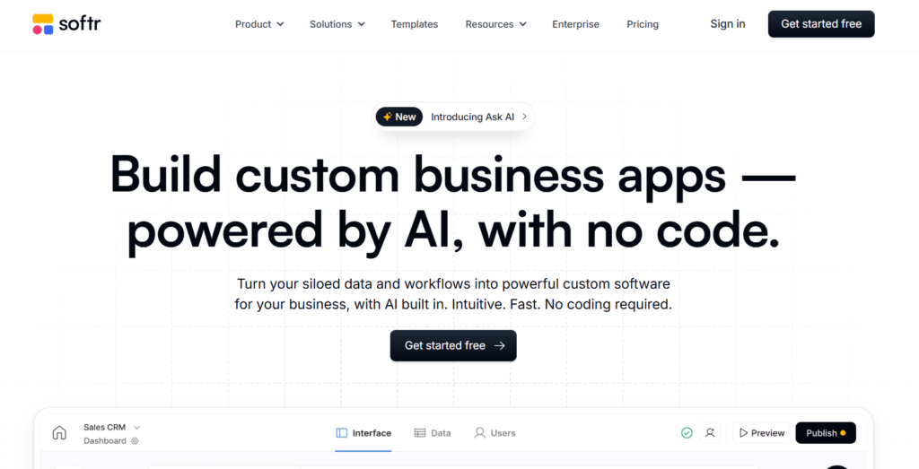 プロンプトだけでAIがマッチングサイトを作ってくれるお薦めツールsoftrの紹介画像